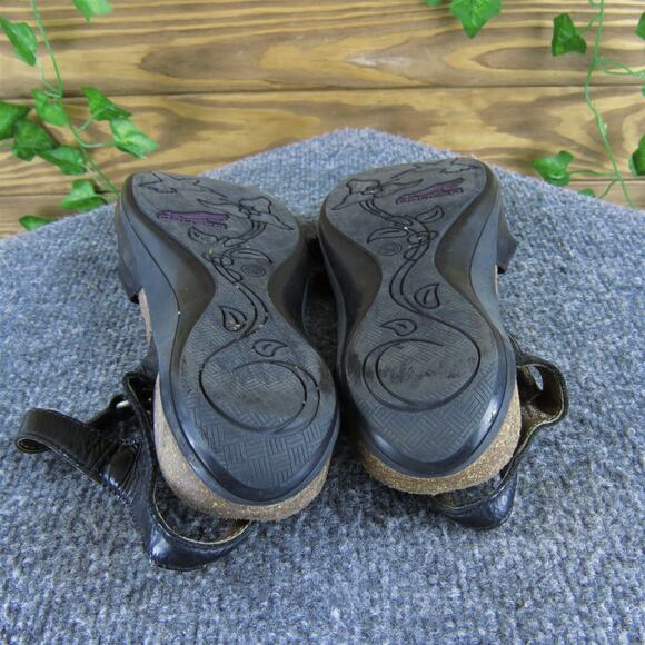 Dansko Women's Jess Ankle Strap Black‎ Patent Leather Sz 39 Medium Used 2025 - Picture 6 of 7